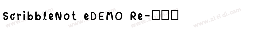ScribbleNot eDEMO Re字体转换